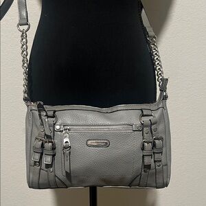 Dana Buchman Gray Chain Strap Shoulder Bag